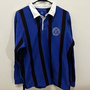 American Eagle striped rugby-style long sleeve in Large